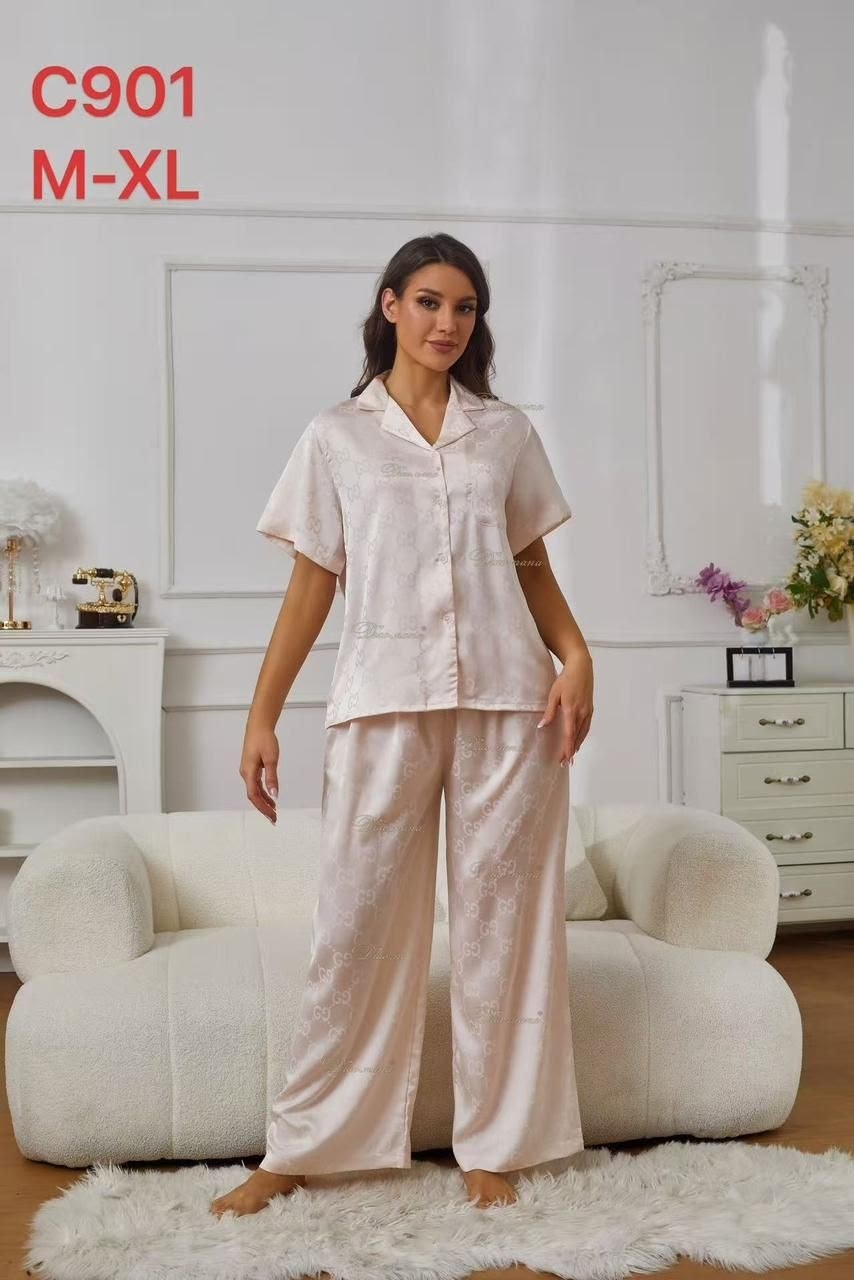 пижама женская шелковая cо штанами,пижама шелковая со штанами и рубашкой комплект,пижама для женщин с,женский пижамный комплект,пижама женская с брюками