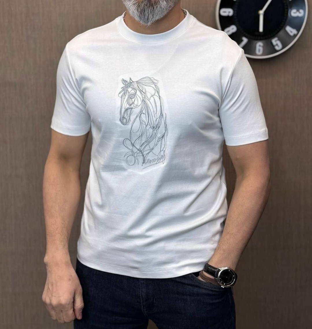 футболки мужские,футболка hermes,hermes футболка мужская,футболки для мужчин,футболка с лошадью