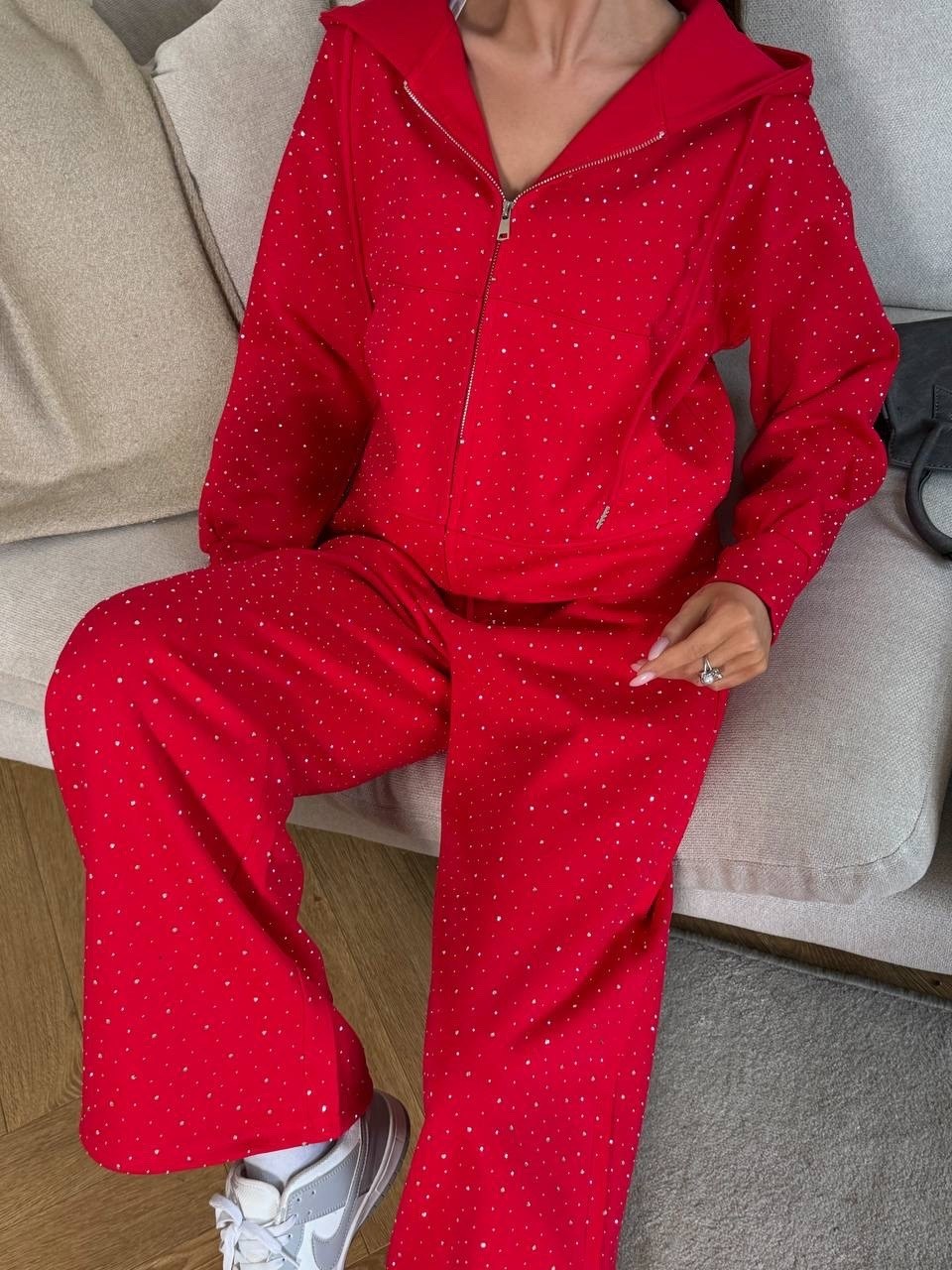 костюм dilanavip 2065 красный,стильный костюм,брючный костюм,женский костюм,спортивный костюм dilana vip 2065 красный