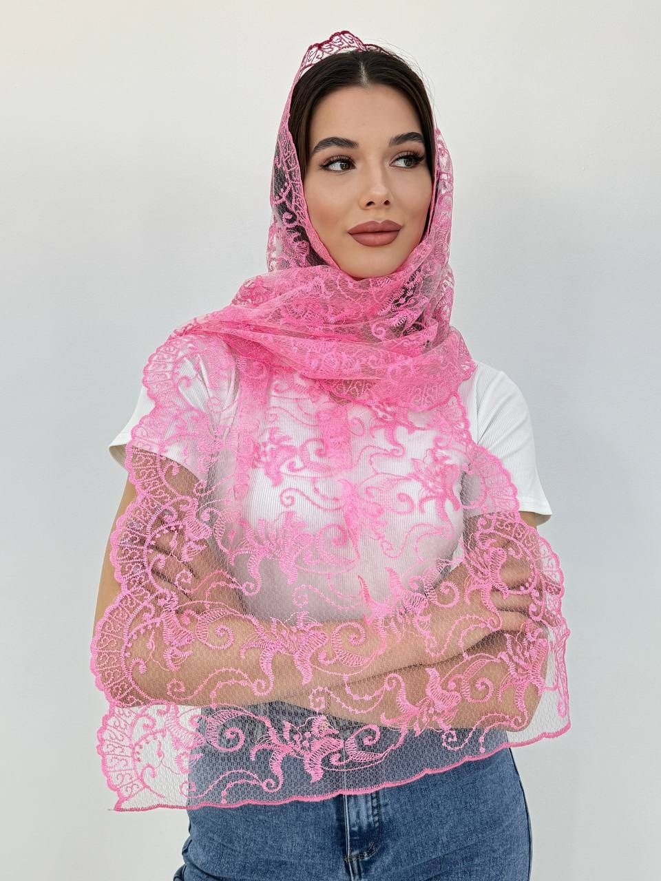 платок палантин для храма в церковь шарф косынка,платок палантин,палантин женские,палантин,платки женские