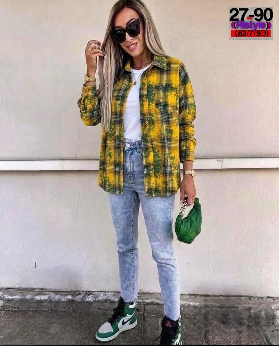 рубашка в клетку женская оверсайз,женская рубашка в клетку,женская рубашка,рубашка в клетку,женская клетчатая рубашка из полиэстера