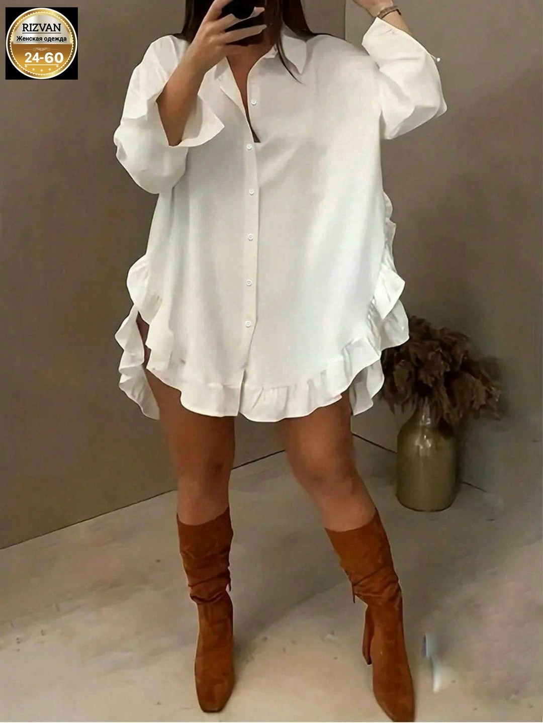 платье рубашка белое,элегантная женская рубашка,блузка с оборками,рубашка с оборками,рубашка платье