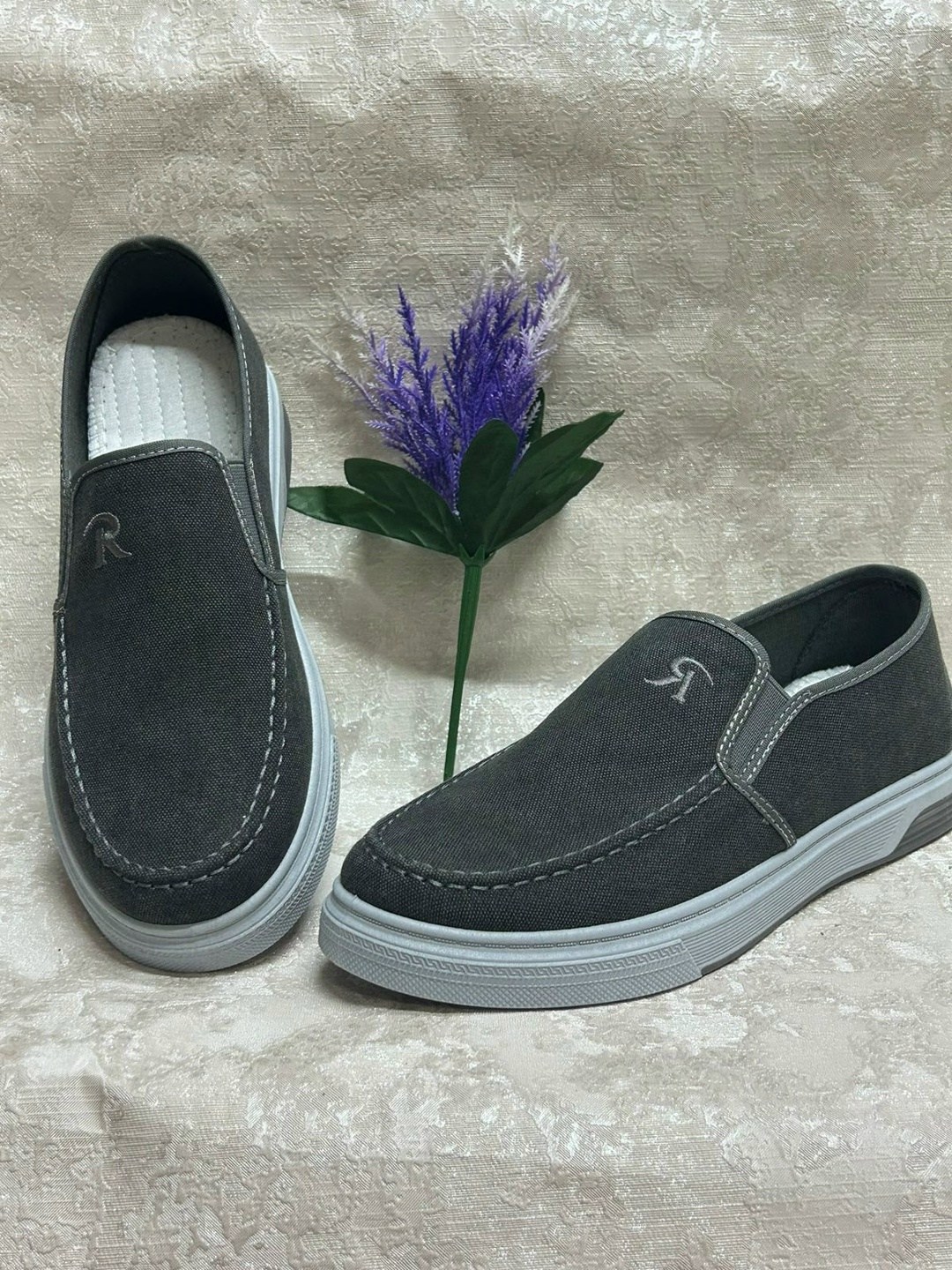 ,слипоны мужские,тканевые мокасины мужские,парусиновая , мужская