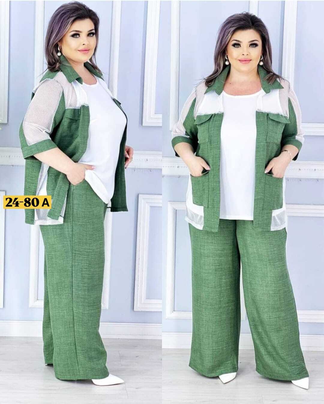 костюм тройка женский,стильные костюмы,женские костюмы, больших размеров,костюм брючный летний лен nova plus