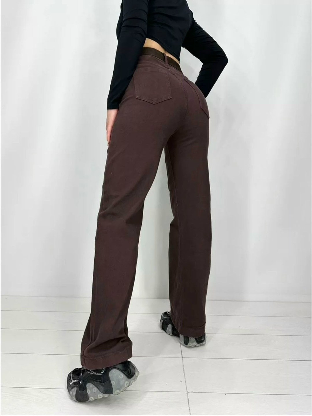 женские джинсы,коричневые джинсы,брюки джинсы,джинсы прямые с высокой посадкой нина,коричневые джинсы широкие