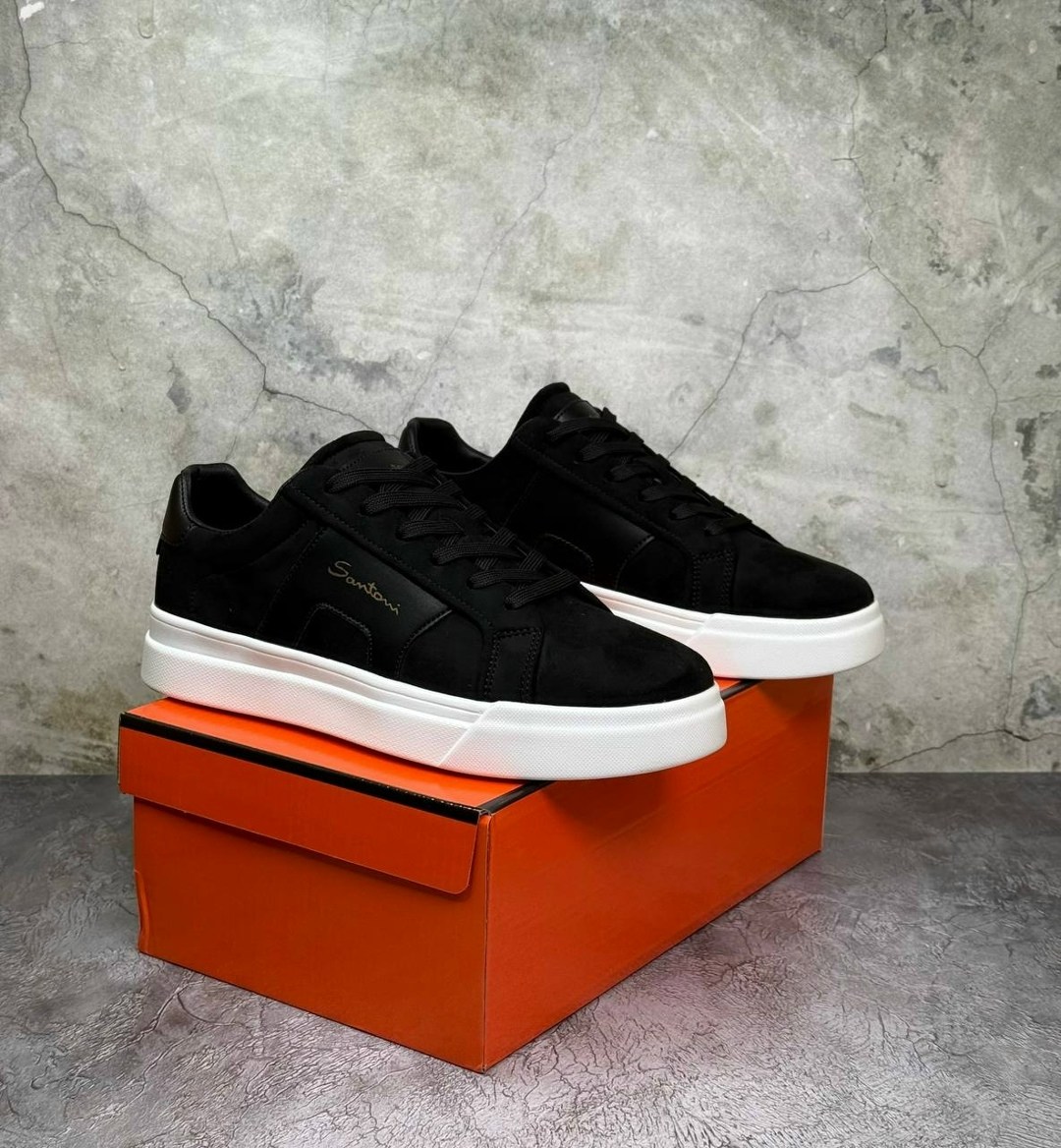 мужские кеды santoni,кеды мужские кожаные santoni черные premium,мужские кеды,,замшевые кроссовки мужские