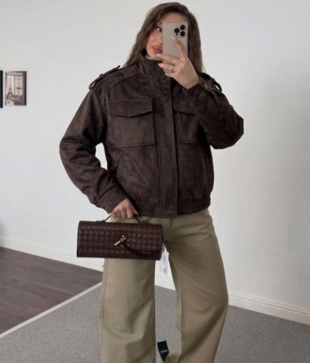 куртка бомбер оверсайз кожаная c&c fashion,куртка бомбер,куртка замшевая,куртка из замши,куртка замшевая бомбер оверсайз