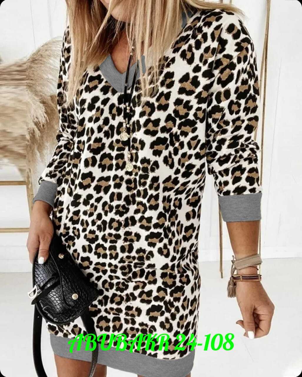 платье туника женская,туника женская,платье туника,туника повседневная,платье с леопардовым принтом