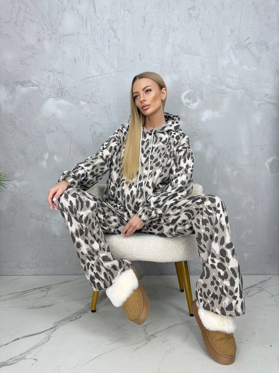 спортивный костюм теплый леопардовый majiko,спортивный костюм теплый брючный леопардовый majiko,спортивный костюм теплый осенний леопардовый majiko,спортивный костюм женский теплый леопардовый majiko,