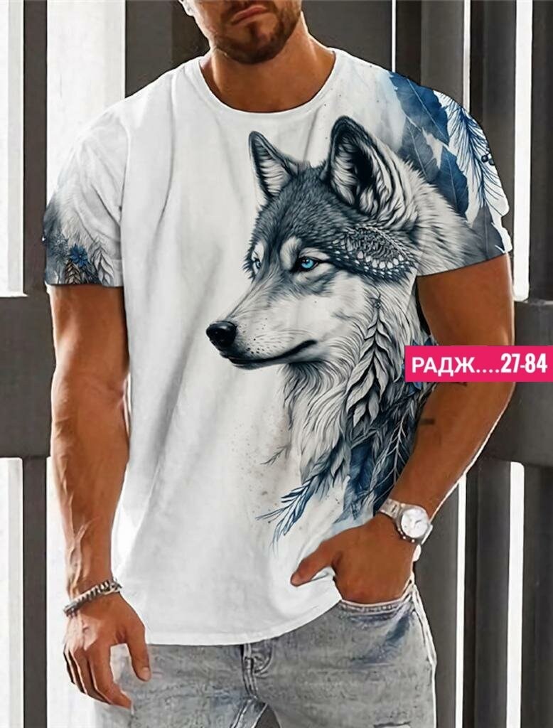 мужская футболка с принтом волка,футболки мужские,мужская футболка для мужчин с 3d принтом и изображением волка,футболка мужская с принтом,футболки для мужчин