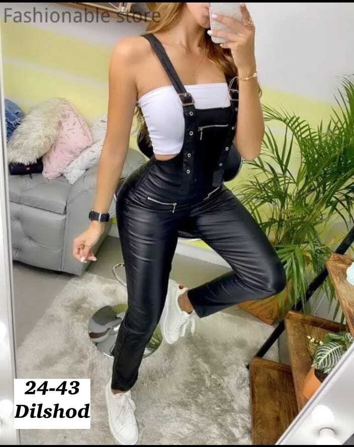 комбинезон карго женский,кожаный комбинезон,женские комбинезоны,кожаный комбинезон женский,комбинезон модный