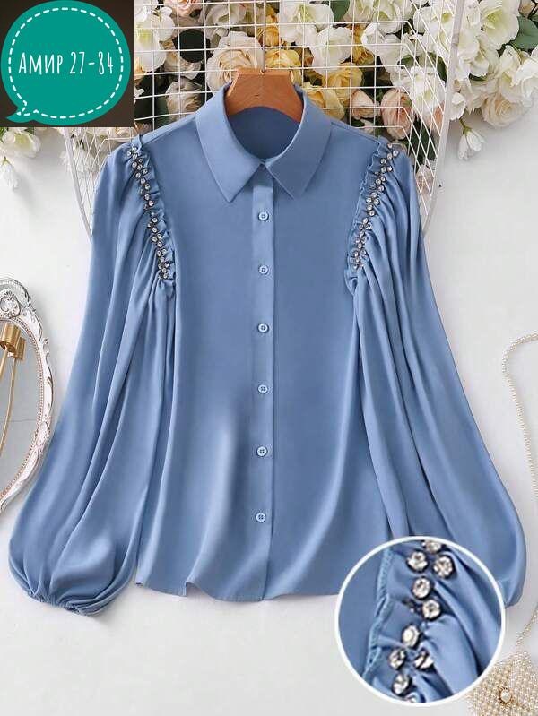 блузка модная,блузка стильная,блузка с оборками,женская блуза,блузка с воротником