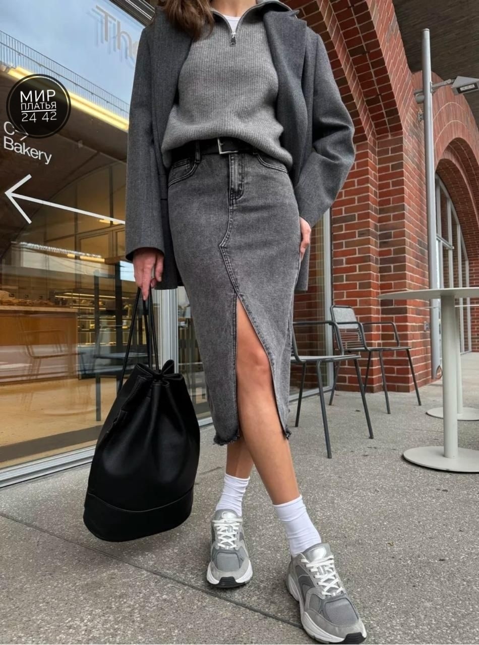 юбка люкс,юбка джинсовая миди прямая с разрезом спереди,юбка джинсовая миди с разрезом,юбка джинсовая длинная,юбка миди джинсовая с разрезом uncvr 257828233