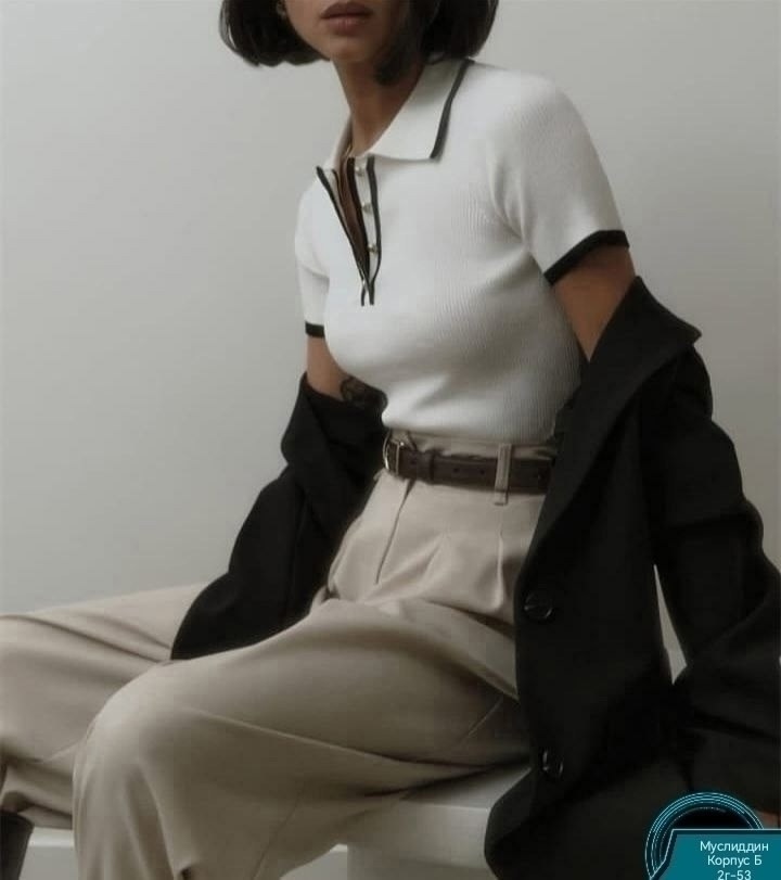 женская трикотажная футболка-поло,элегантная рубашка,трикотажная рубашка,