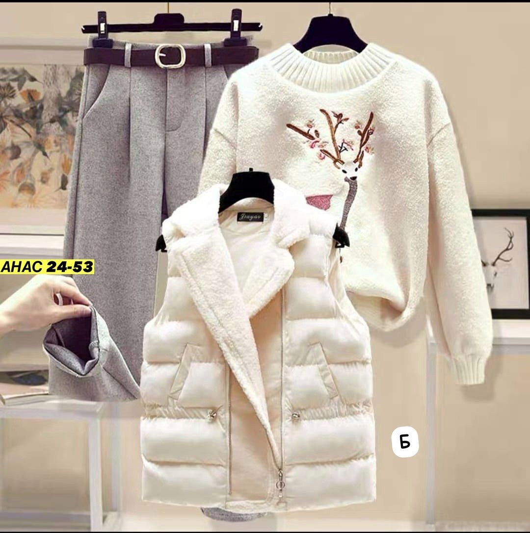 комплект одежды женские,комплект одежды,комплект одежды shuohang,теплый костюм,костюм тройка женский