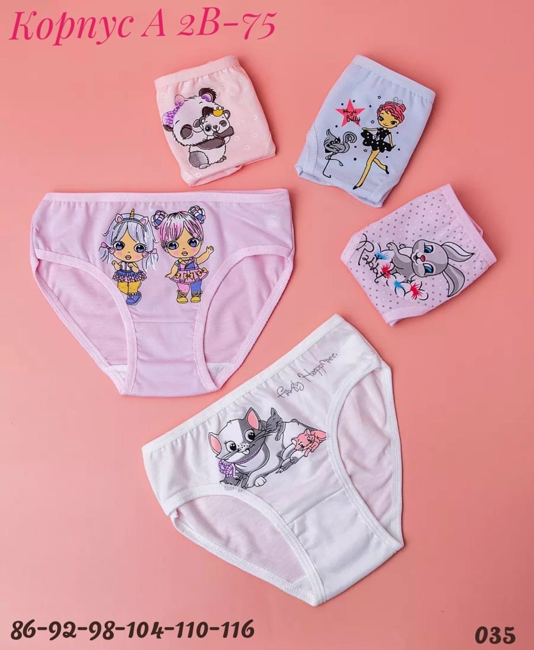 трусы для девочки 5 шт. donella,комплект трусов для девочки,комплект трусов слипы donella для девочек,donella трусы для девочек,трусы для девочек