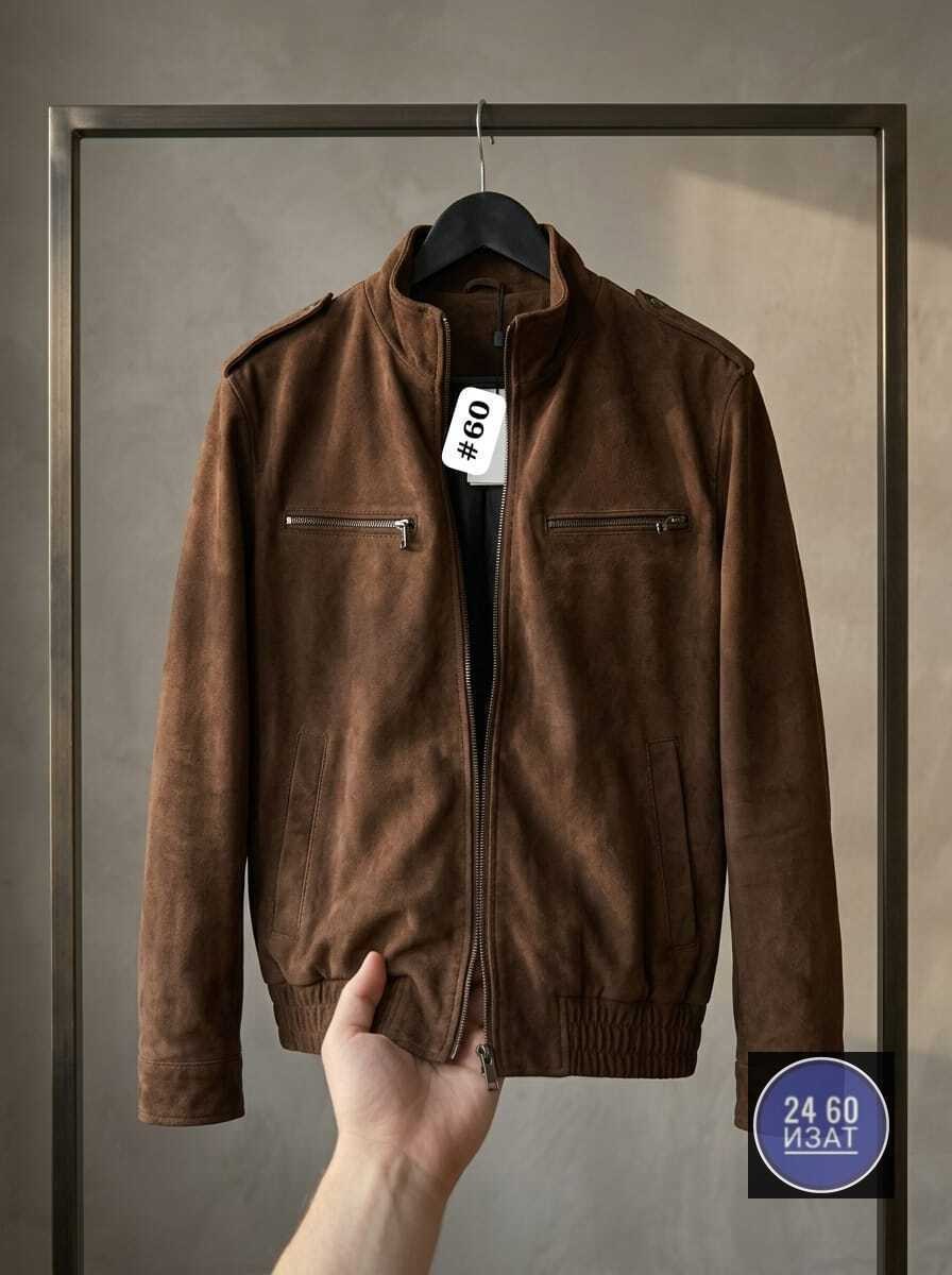 замшевая куртка emporio armani коричневый,куртка замшевая,куртка кожаная,мужские замшевые куртки,коричневая куртка