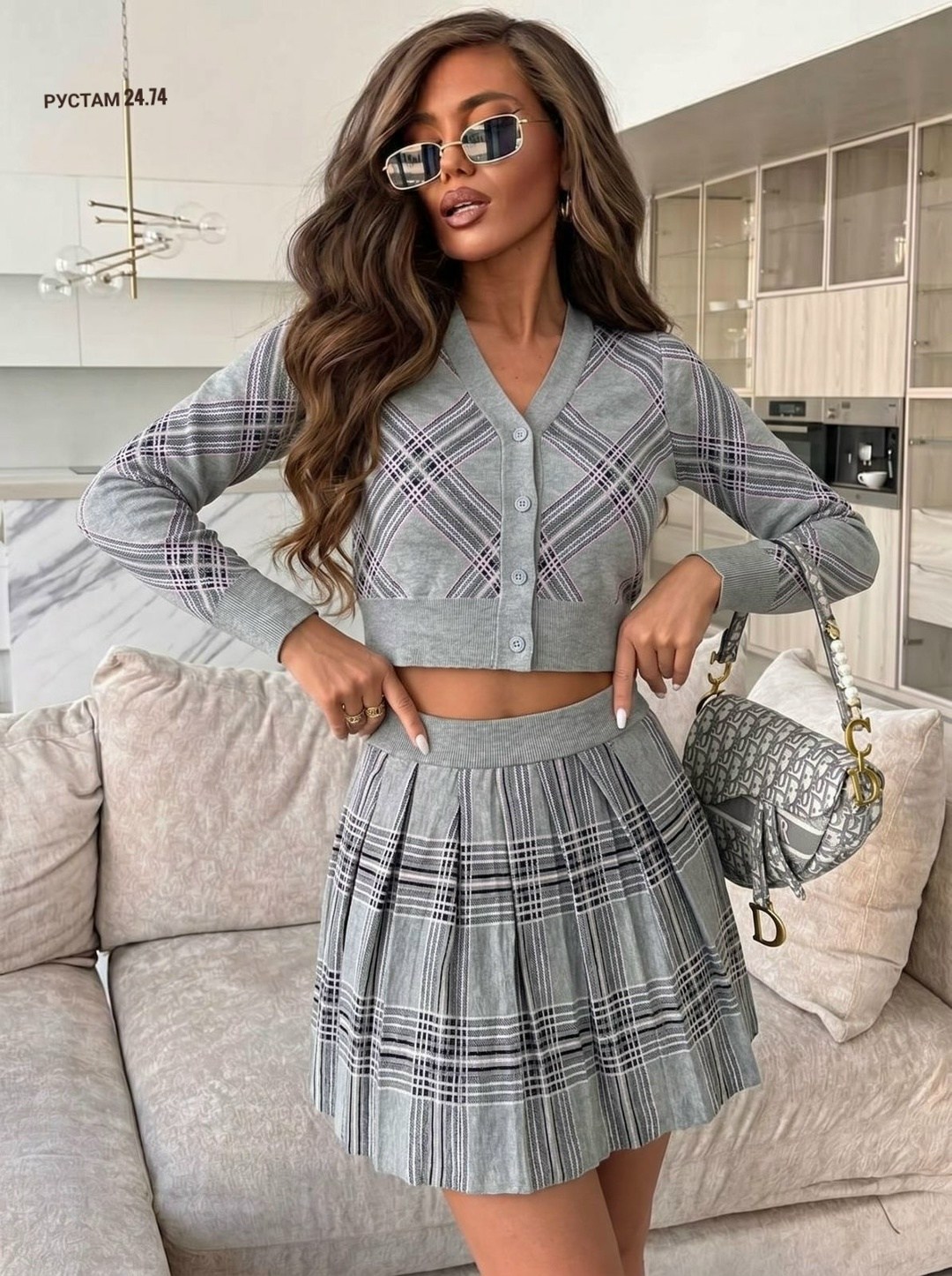 трикотажные костюмы,клетчатая юбка,модные юбки в клетку,юбка в клетку,юбка