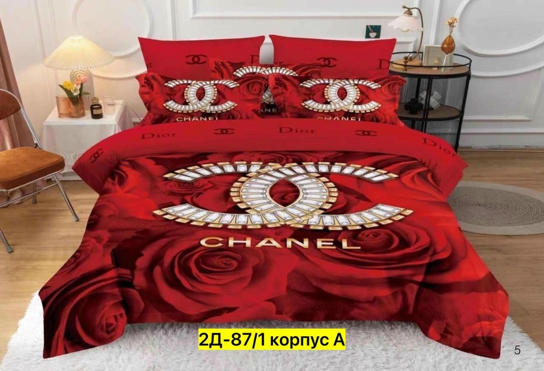 комплект постельного белье евро,постельного белье евро,постельное белье шанель,постельное белье chanel,постельное белье евро брендовое