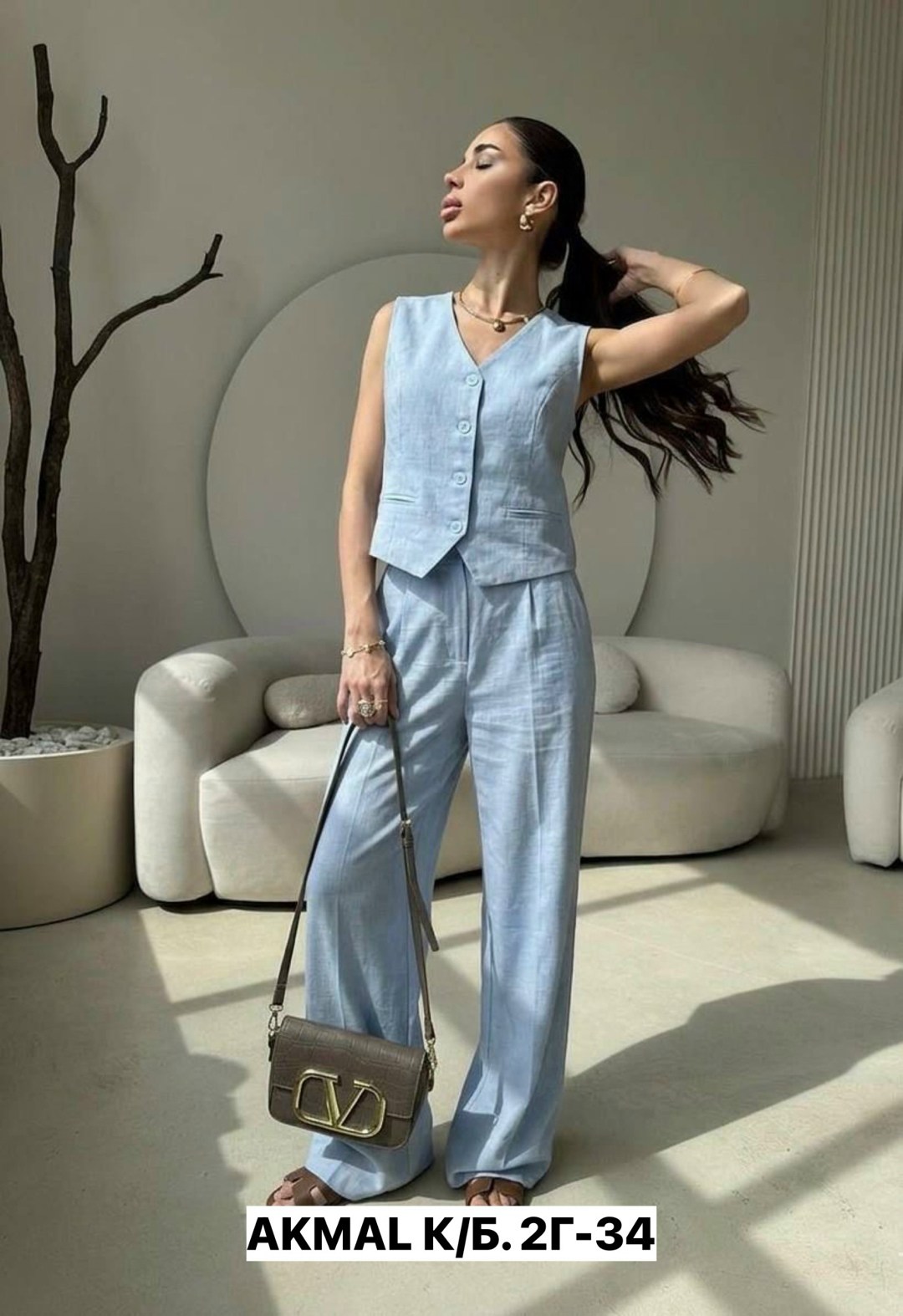 элегантные комбинезоны,костюм с брюками,брюки палаццо,брючный комплект,широкие брюки