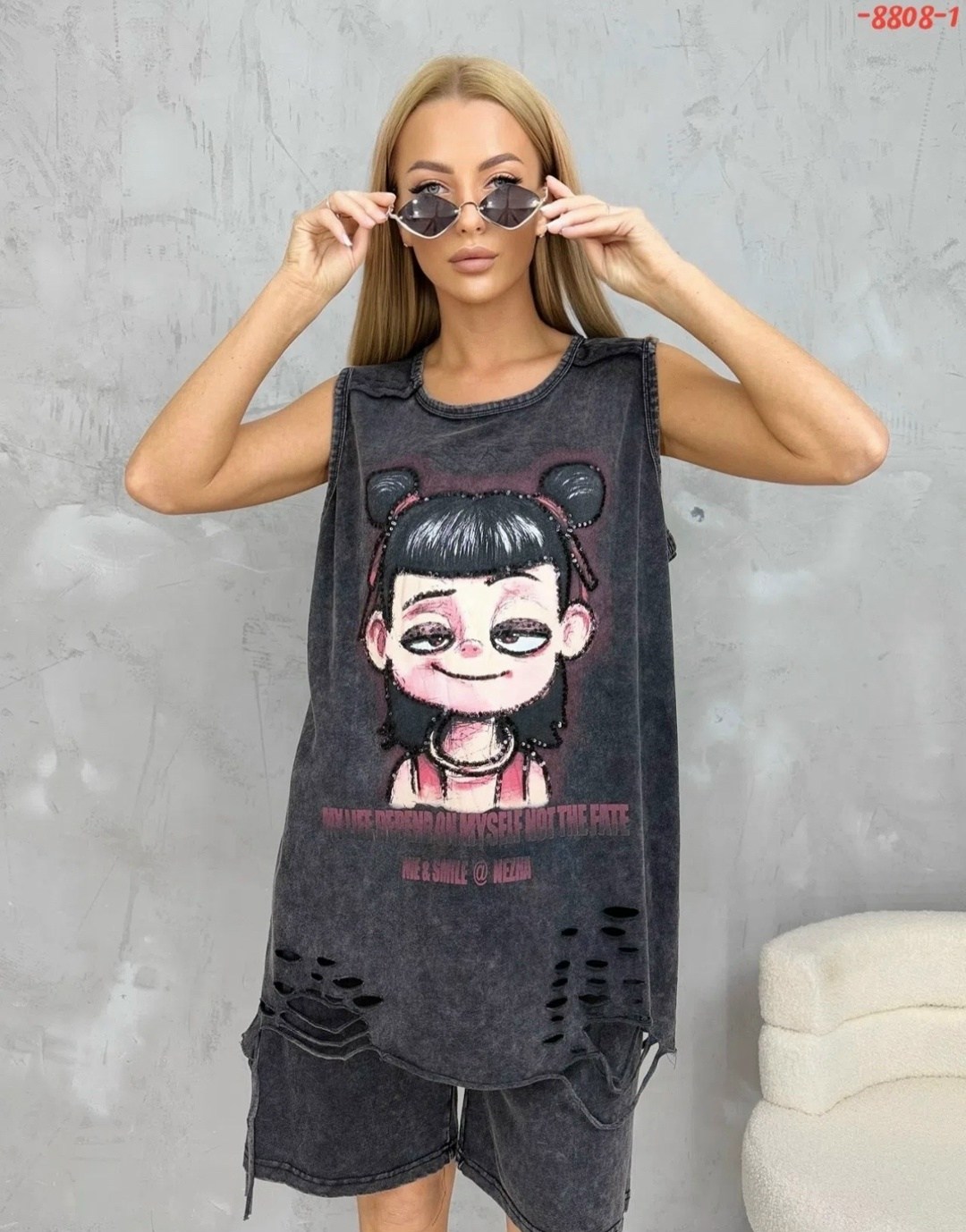 майка варенка,футболки женская,,костюм шорты