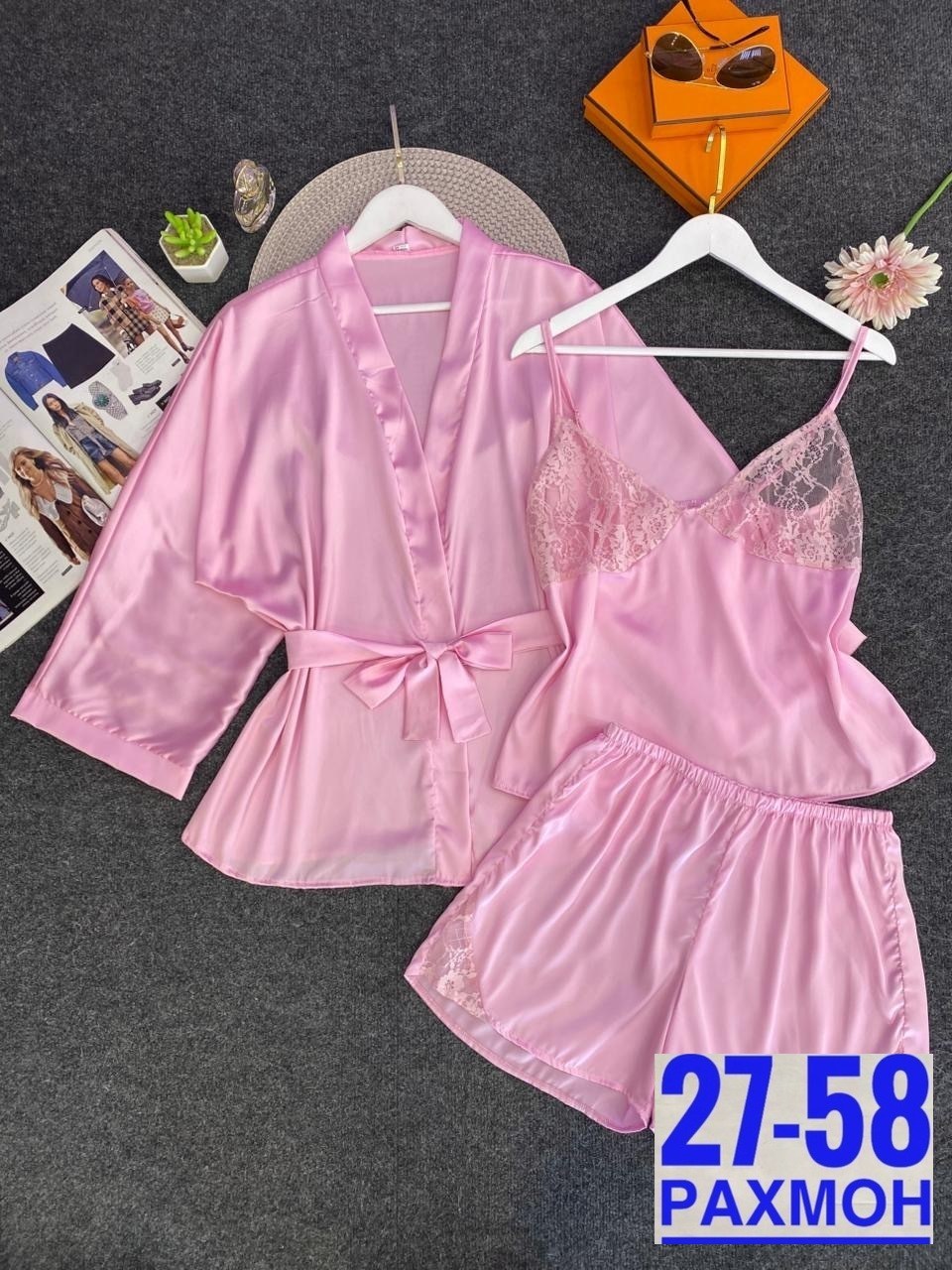 пижама женская,халат неглиже,женская пижама комплект,домашняя одежда пижама,шелковый женский халат