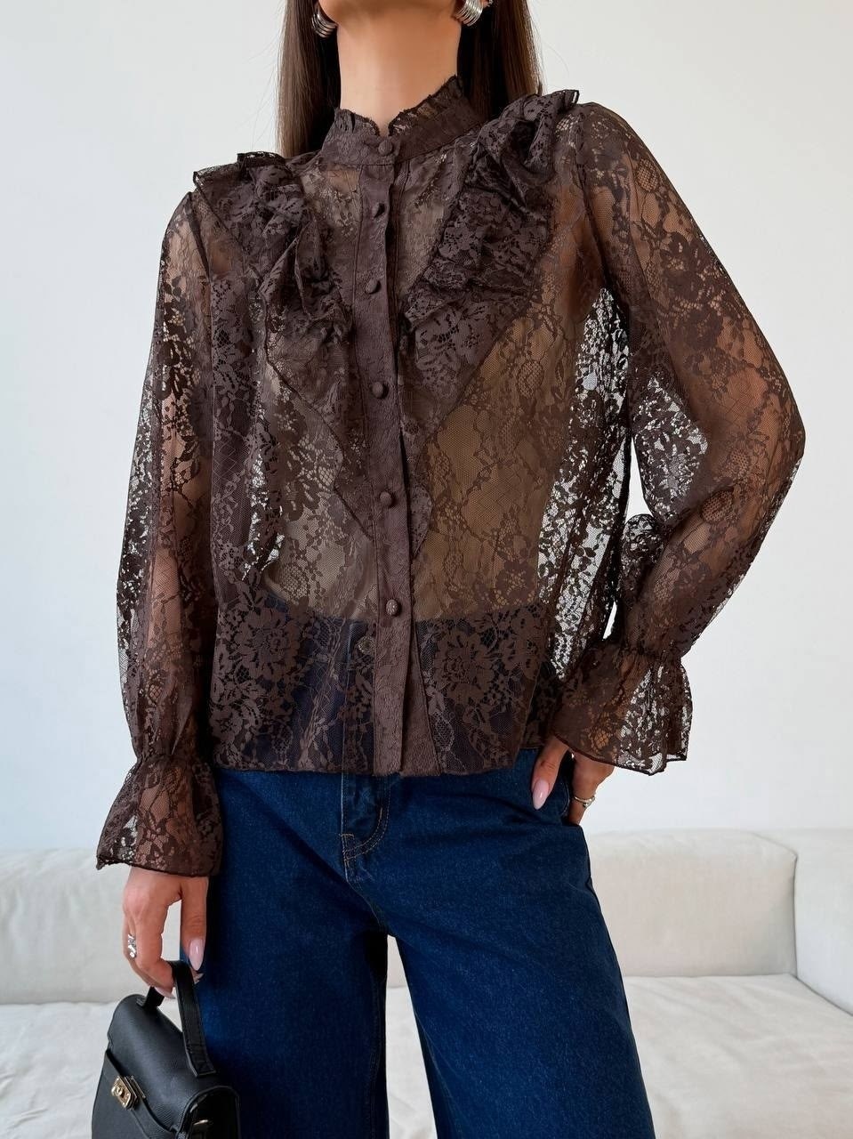 блузка кружевная,рубашка кружевная,черная блузка с кружевом,шелковая блуза с кружевом,кружевная блузка нарядная disorelle
