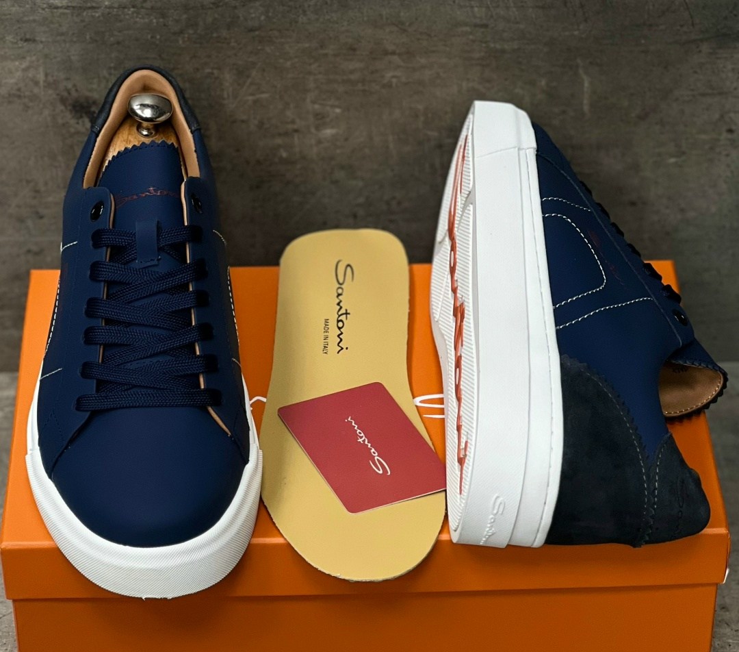 ,кроссовки мужские люкс,кеды мужские,синие кожаные кроссовки brunello cucinelli,кожаные кроссовки