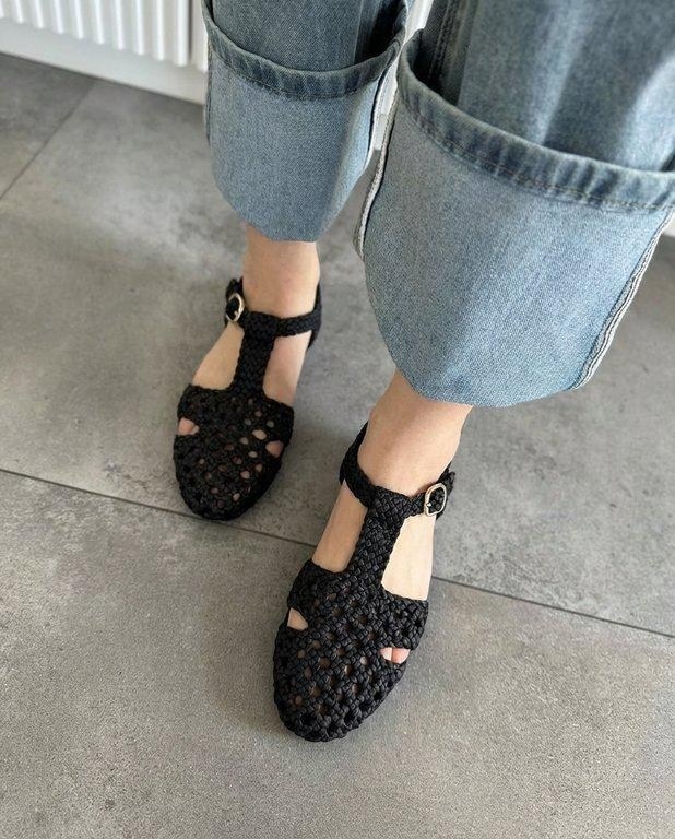 босоножки плетеные,женские босоножки,босоножки на плоской подошве,сандалии женские,сандалии с перфорацией