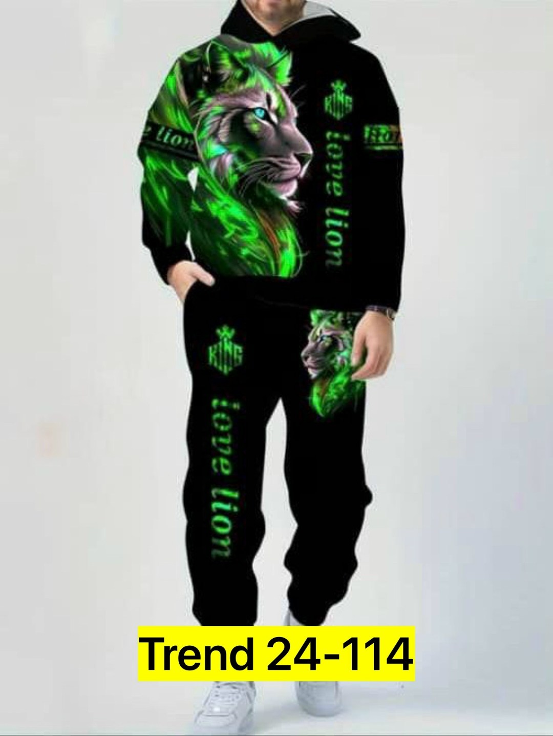 спортивные костюмы мужские,костюм спортивный,мужская спортивная одежда,толстовка мужская с 3d-принтом льва,модные спортивные костюмы
