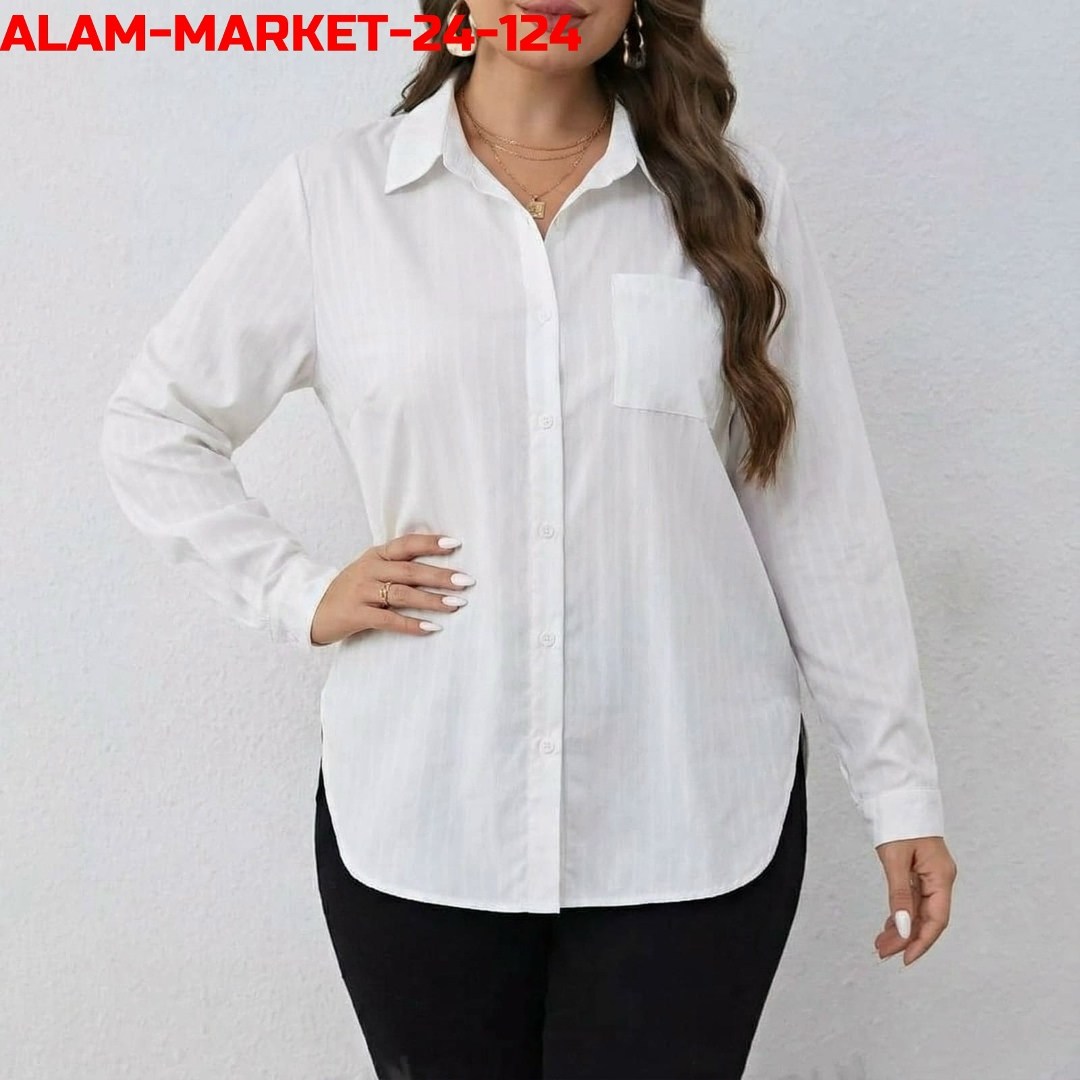 рубашка женская,женская блузка рубашка,женская однотонная рубашка больших размеров shein белый,рубашка женская больших размеров белая,essnce женская однотонная рубашка больших размеров shein белый