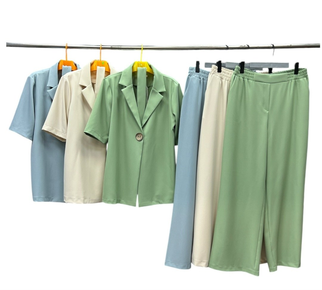 брючный костюм,брючный костюм shetti 4056 олива,женские костюмы брючные,модные костюмы,костюм брючный 6155 мята beautiful&free