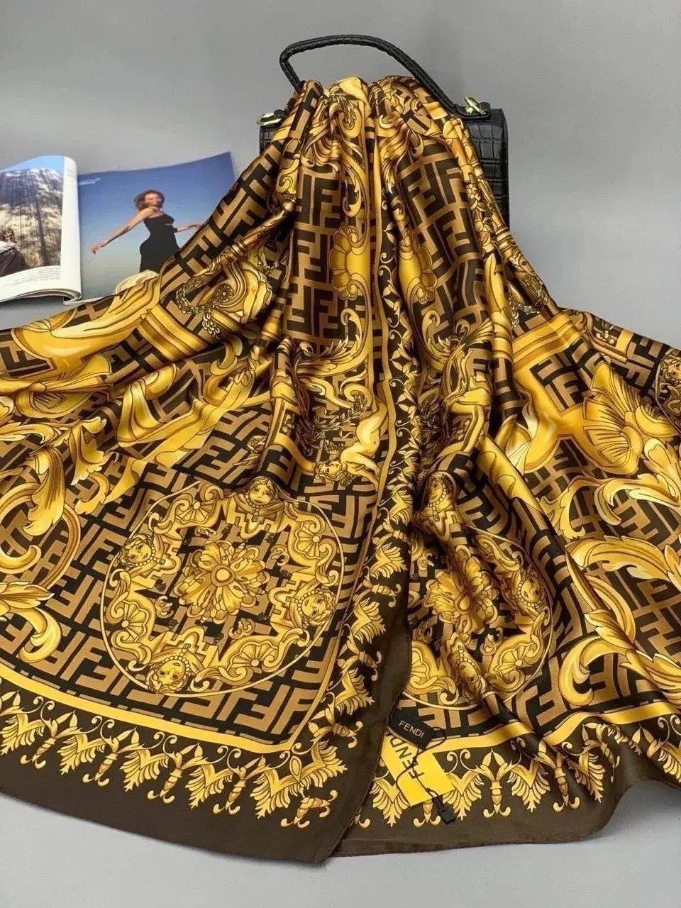 брендовый женский палантин louis vuitton,шарф шелковый,шарфы и платки,шарф луи витон женский,шарф женские