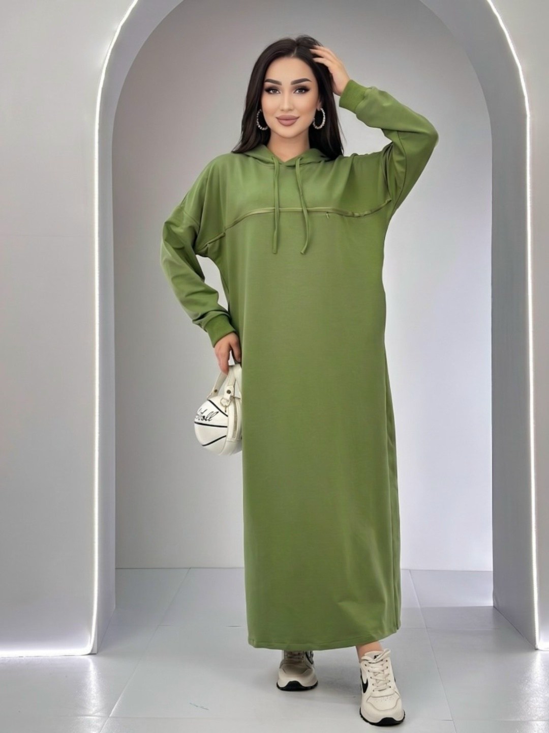 платье худи длинное,спортивное платье с капюшоном,платье с капюшоном,платье с капюшоном теплое,платье мусульманское худи
