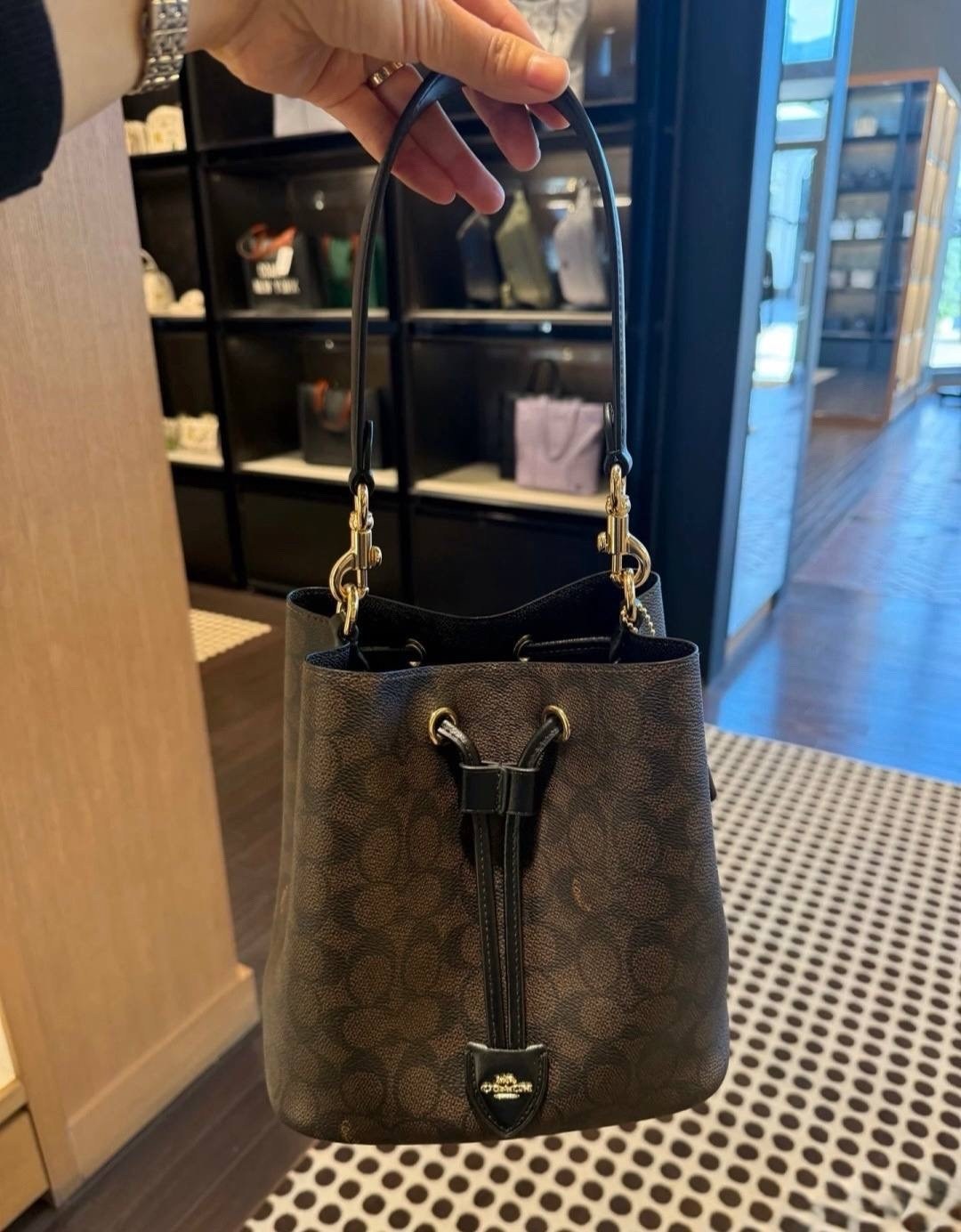 женская сумка coach,coach сумка ведро,сумка coach,сумка,сумка женская черная