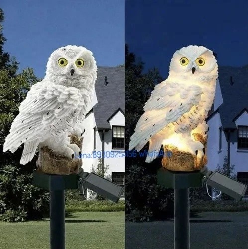 светильник садовый сова solarlamp,садовый светильник на солнечной батарее сова,светильник садовый на солнечных в форме совы,солнечный садовый светильник,светильник уличный сова