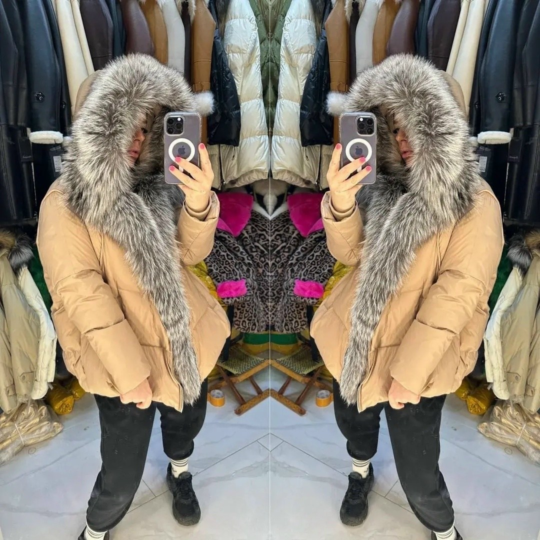 пуховик с натуральным мехом,пуховик женский с натуральным мехом,пуховик с мехом,модные куртки с натуральным мехом,куртка с мехом