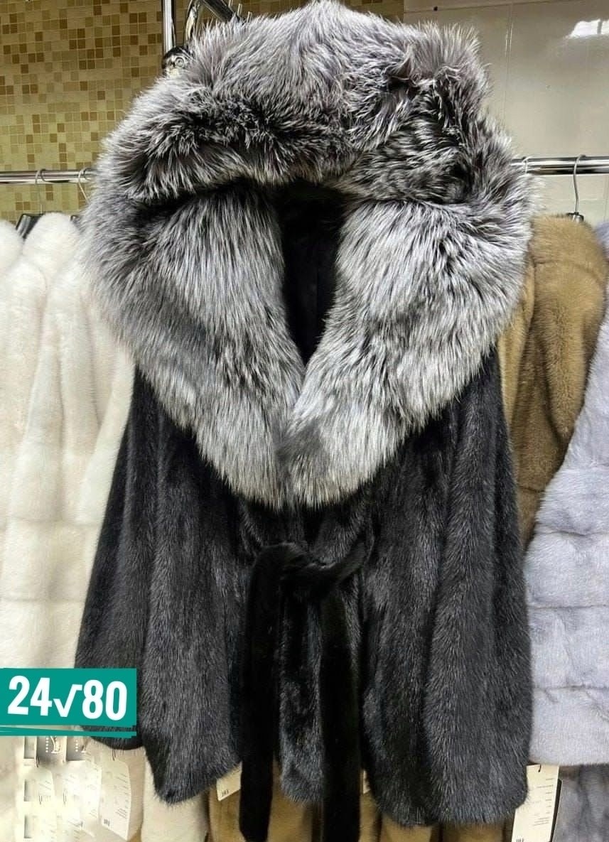 шубка из меха европейской норки с капюшоном из меха чернобурой,шубка из меха европейской норки с капюшоном из меха чернобурой лисы,шуба из меха европейской норки с капюшоном из меха чернобурой лисы,шу