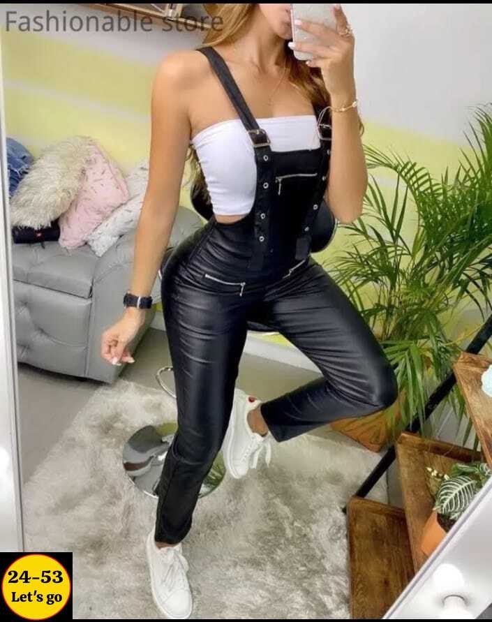 комбинезон карго женский,кожаный комбинезон,женские комбинезоны,кожаный комбинезон женский,женский модный комбинезон