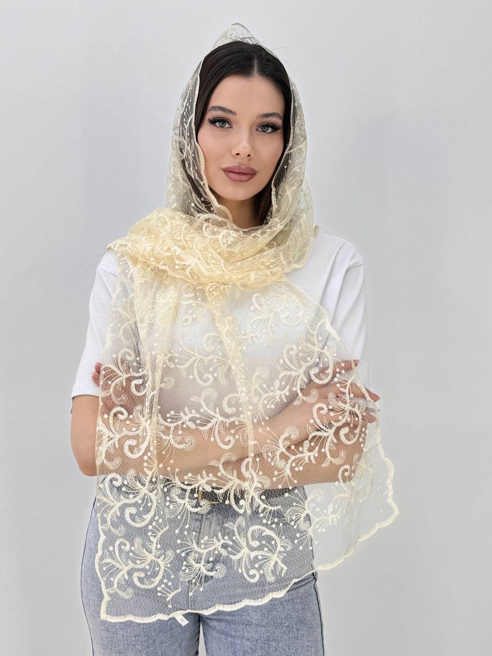 платок шарф накидка церковный,шарф накидка,накидка на плечи,накидка женская,накидка