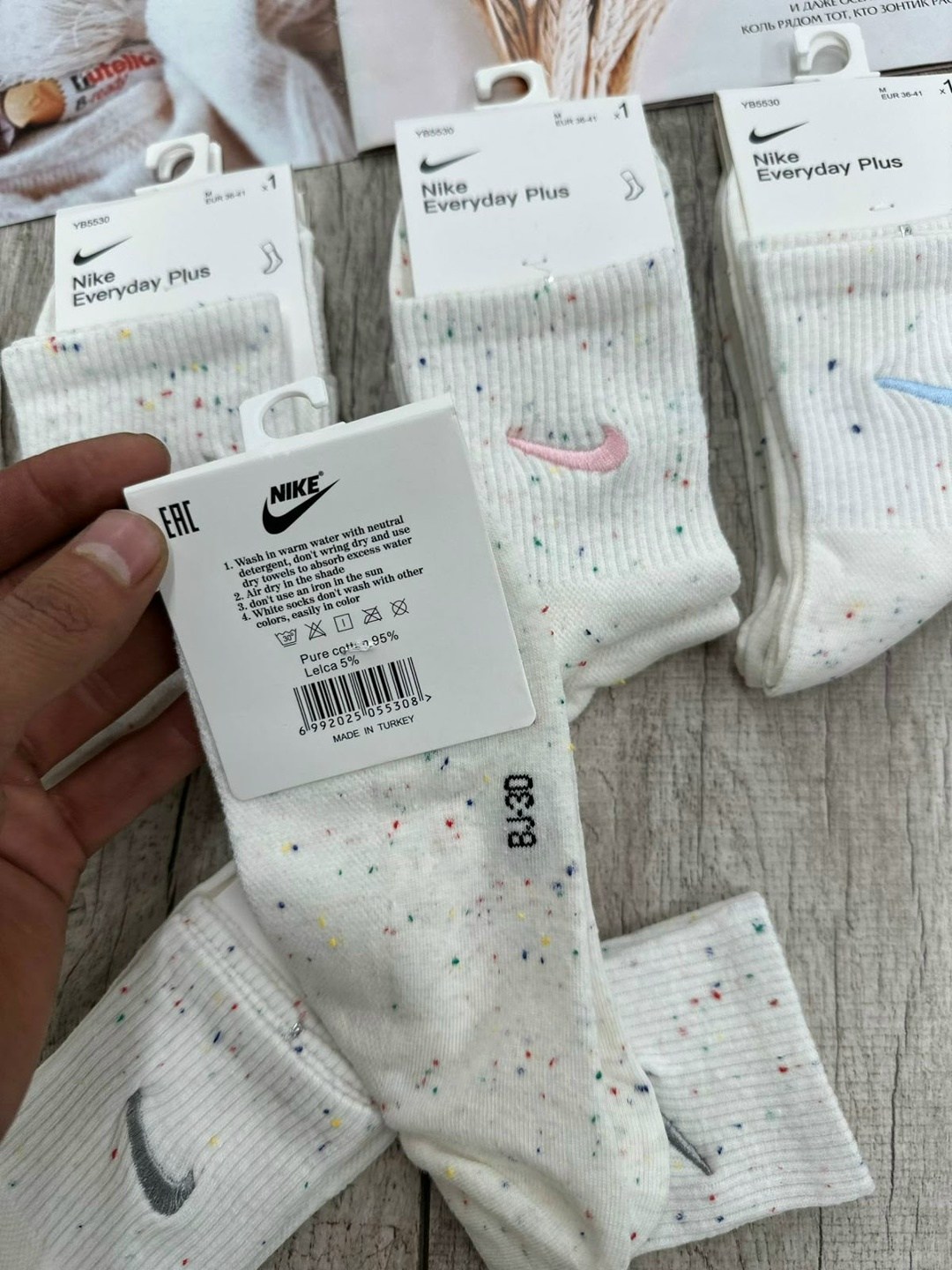 комплект носков женских nike sport socks белых 36-41,носки женские nike,носки женские 10 пар,носки женские,комплект носков nike