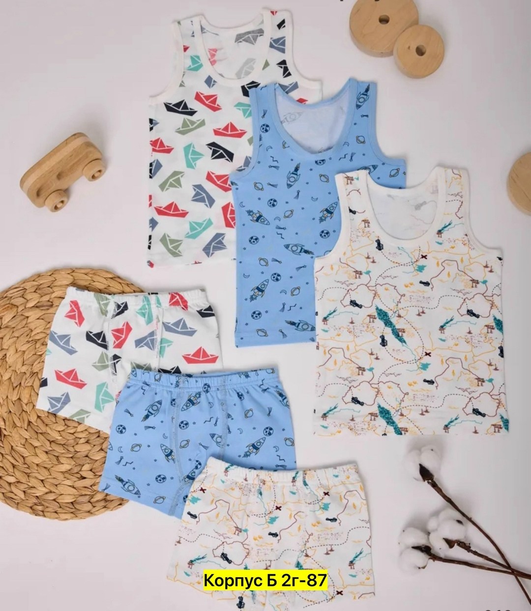 комплект детского нижнего белья майка,ребенок,комплект нижнего белья для мальчика,белье для малышей,детское белье для мальчиков