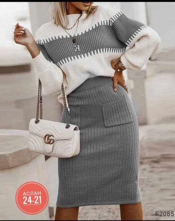 стильный вязаный комплект с юбкой-свитером,вязаный костюм юбка и кофта,вязаный костюм с юбкой,вязаный костюм юбка и кофта женский,трикотажный костюм с юбкой