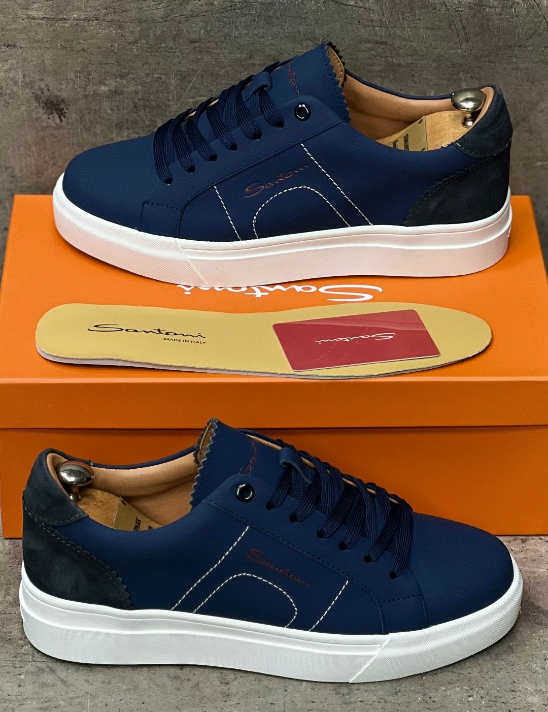 ,кроссовки мужские люкс,кеды мужские,синие кожаные кроссовки brunello cucinelli,кожаные кроссовки