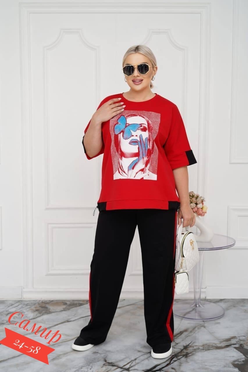 костюм спортивный брючный goddess 355492491,женские костюмы больших размеров,костюм двойка женская,костюм женский,женский брючный костюм