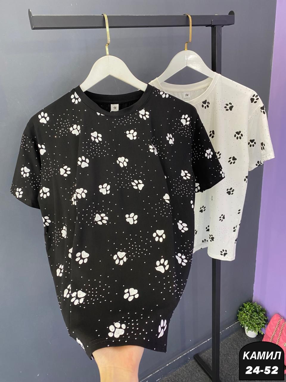 футболки женская,футболка больших размеров с бусинами welcome fashion,футболка со стразами,футболка с камушками,футболке