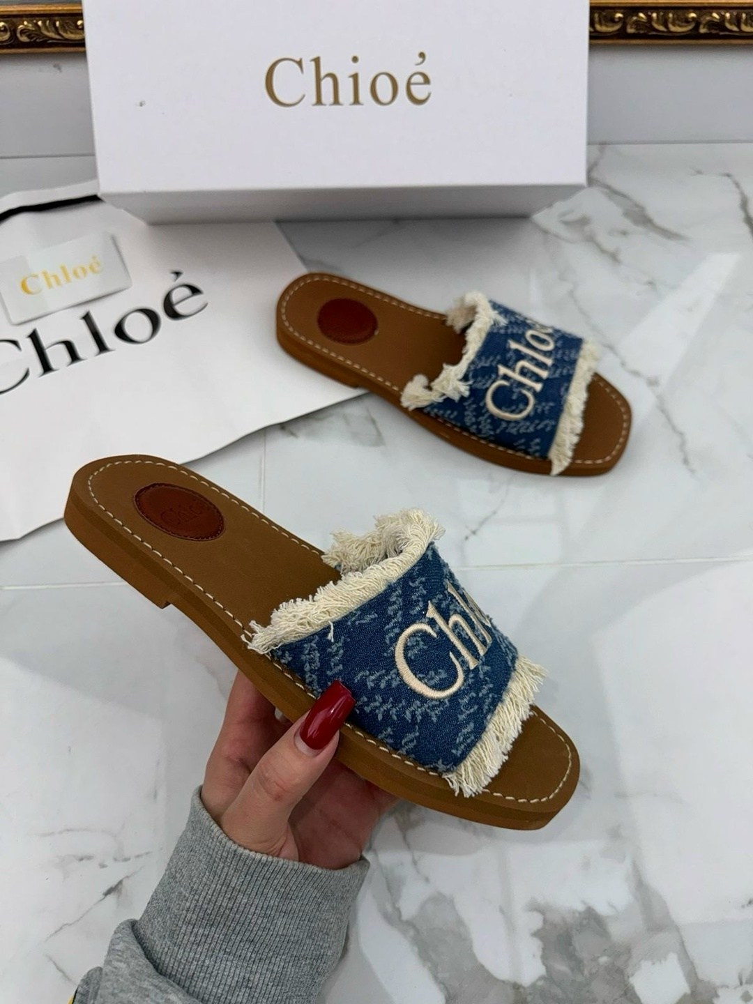 тапочки chloe,,шлепанцы chloe,шлепанцы женские,тапочки женские в стил chloe