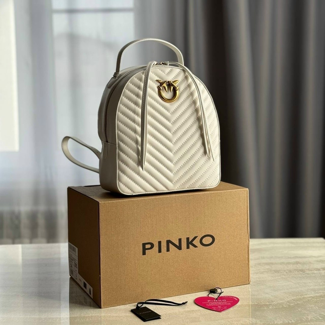 рюкзак pinko,рюкзак женский pinko,рюкзак женский премиум,рюкзак женский кожаный pinko,рюкзак pinko белый