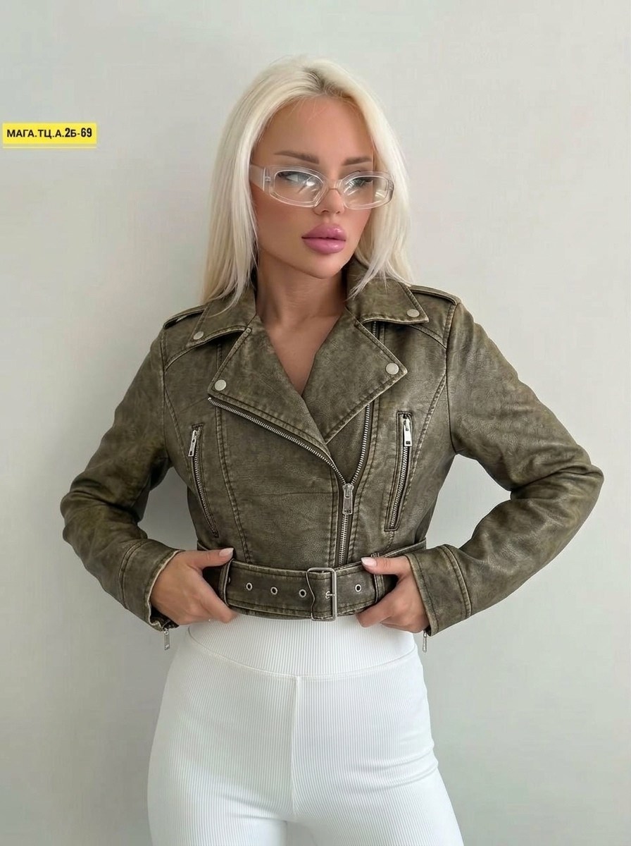 куртка косуха,косуха винтажная кожаная куртка оверсайз зеленая aftfbasic,кожаная куртка женская косуха,косуха куртка кожаная короткая оверсайз винтажная mayberry,женская косуха