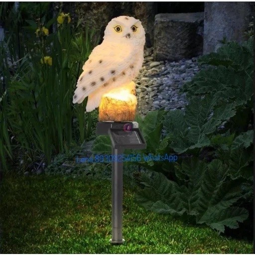 светильник садовый сова solarlamp,садовый светильник на солнечной батарее сова,светильник садовый на солнечных в форме совы,солнечный садовый светильник,светильник уличный сова